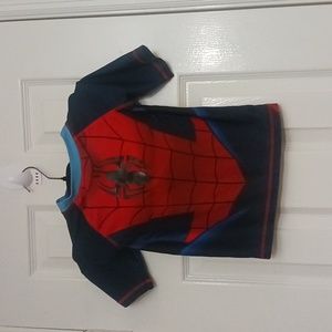 Marvel Spiderman Rashguard Swim Shirt
